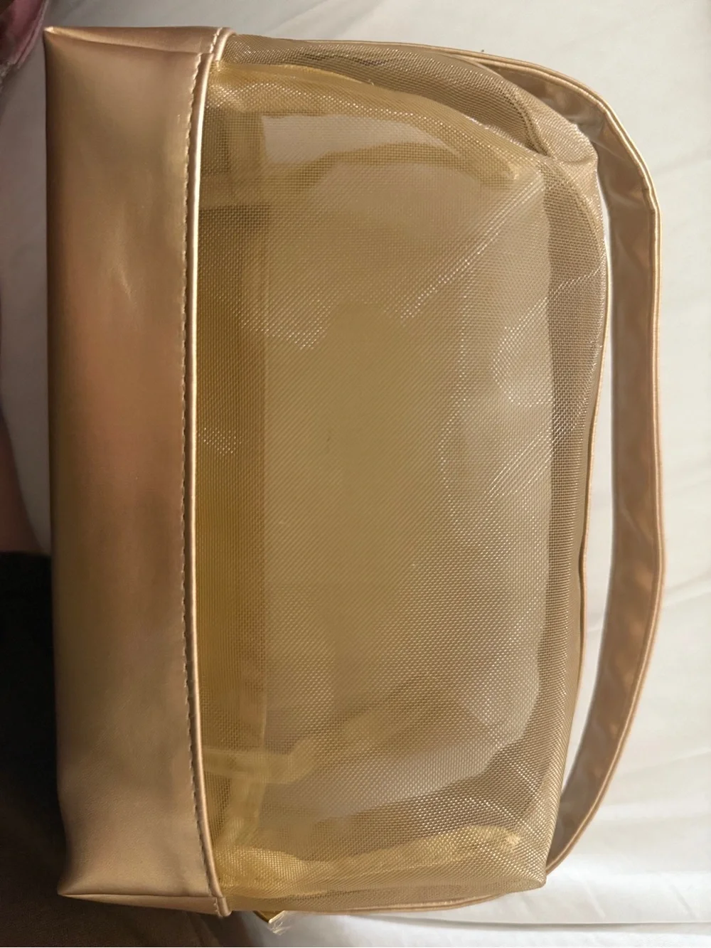 ❤️ 3/$25 Ulta Beauty Gold Mesh Cosmetics Bag